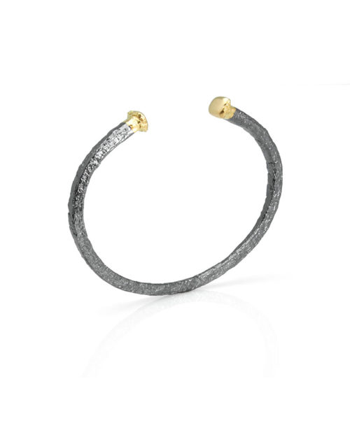 18k Gold / Silver / Nail Cuff Bracelet