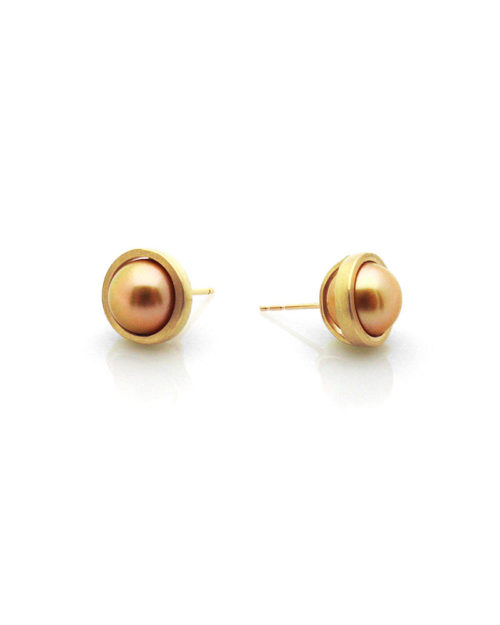 18k Gold South Sea Pearl Studs