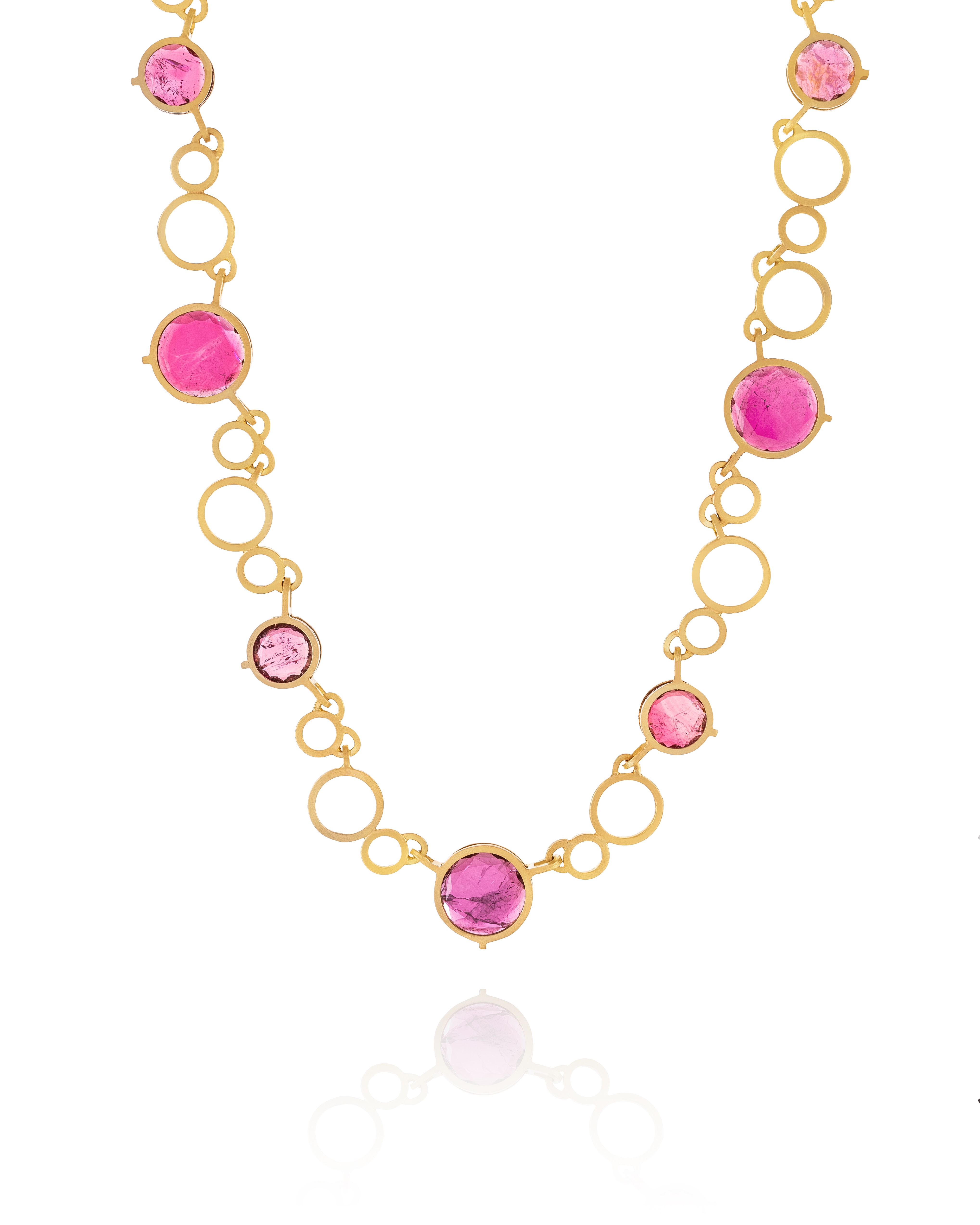 Pink Tourmaline Entrapment Necklace - Michele Mercaldo Jewelry