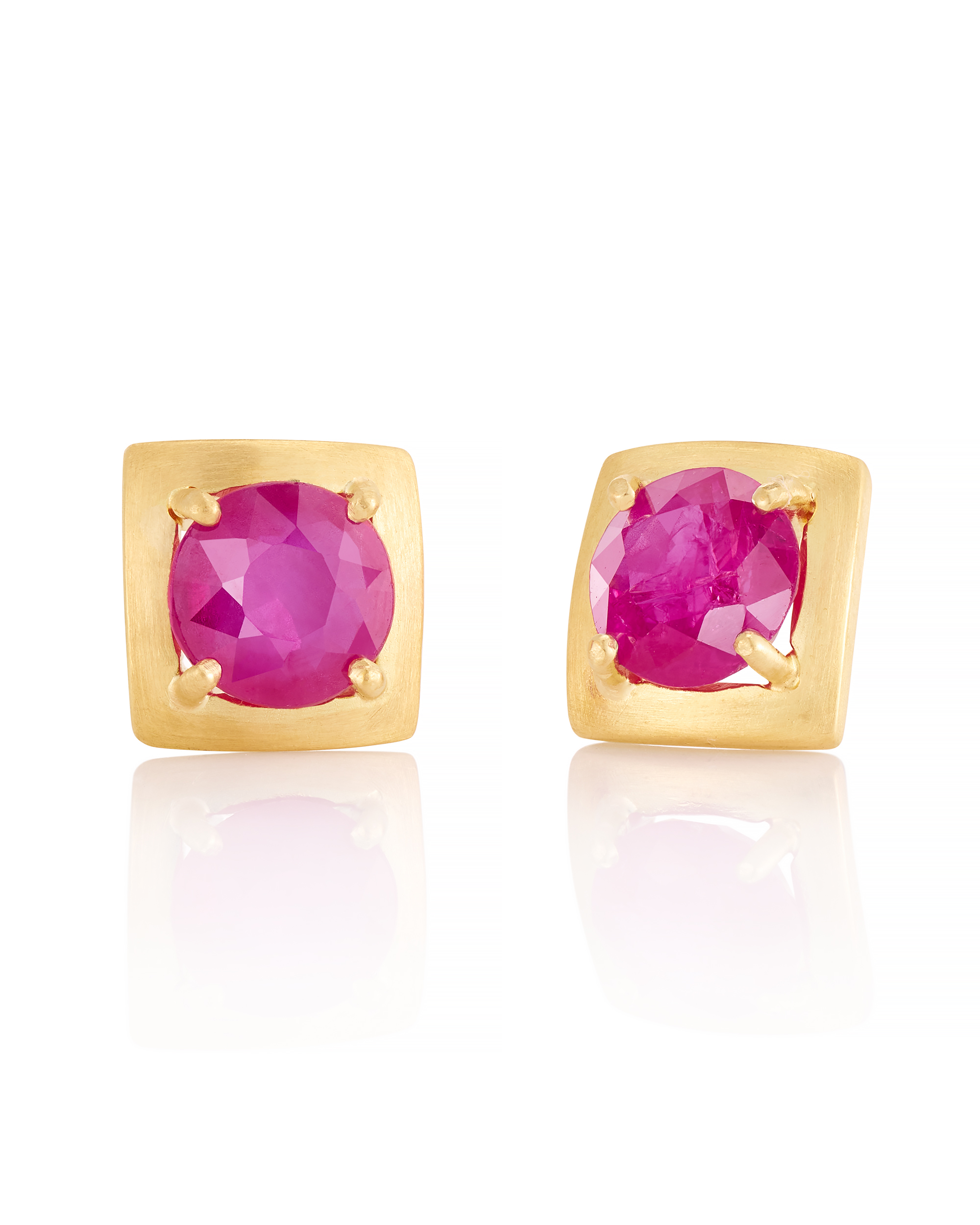 18k Pink Rose Cut Sapphire