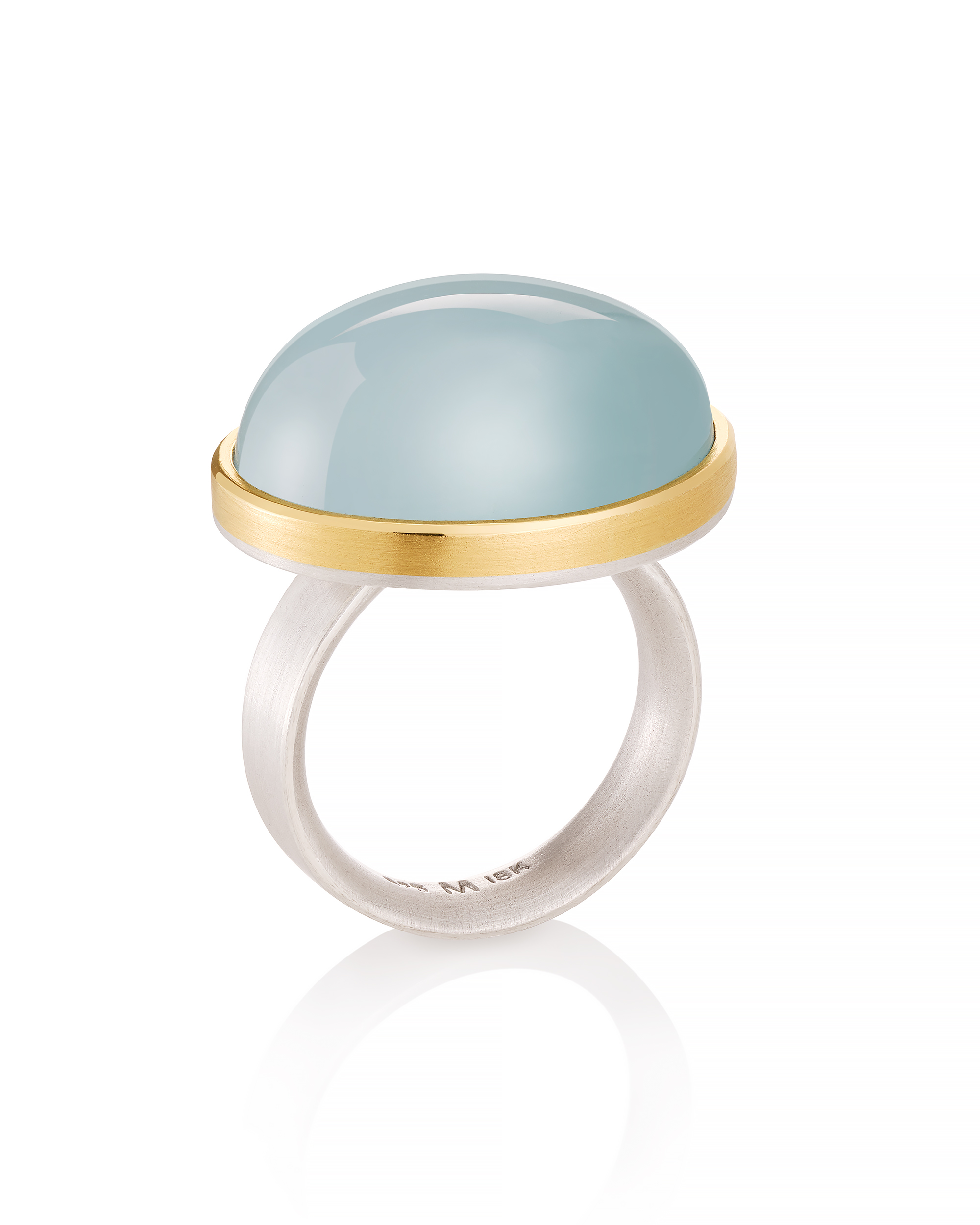 18k and Silver Aquamarine