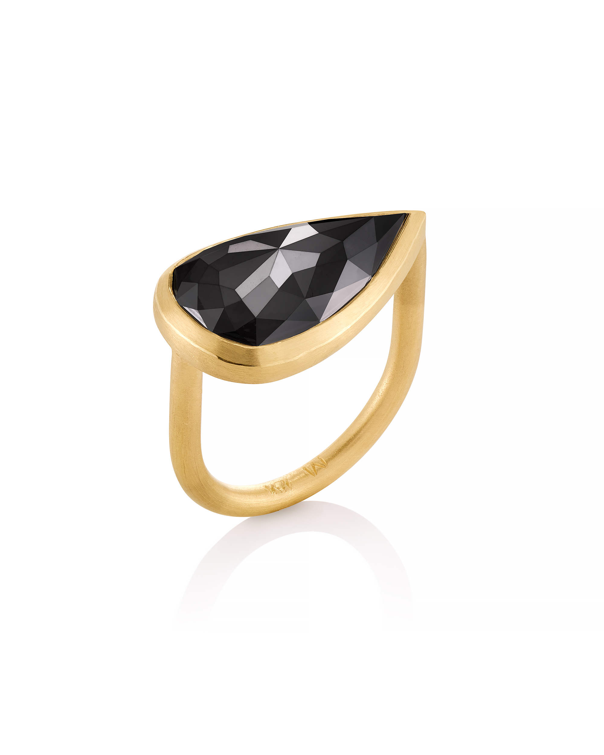 18k Black Rose Cut Diamond
