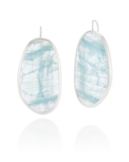 Oval Aquamarine Earrings